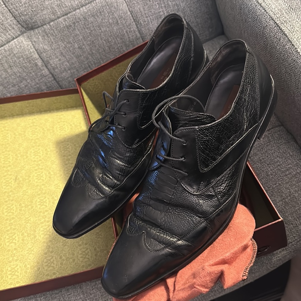 Mezlan Men’s Black Oxford Shoes